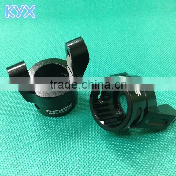Kyx Billet Machined Alloy C Hub Carrier (2) for Axial Wraith Black photo-2