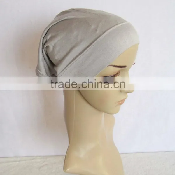 Wholesale New Fashionable Hijab Tube Turban Hats Muslim Cap Plain Bonnet photo-2
