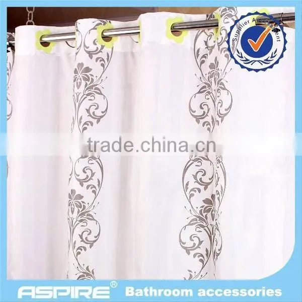 Hot Sales Beautiful Printed Hookless Shower Curtain photo-3