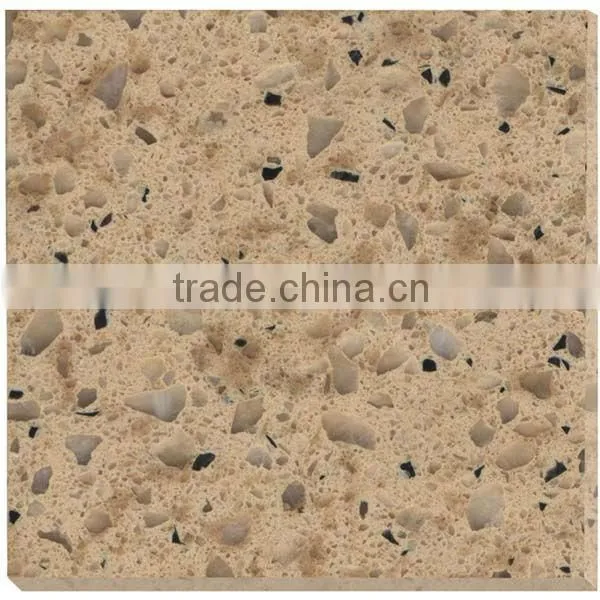 10mm Thickness Artificial Quartz Stone Slab for Kitchen Counter and Table Tops