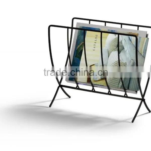 Black Metal Magazine Rack, Two Style photo-2