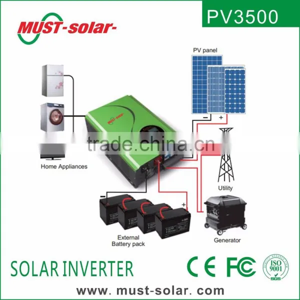 Solar Charging and Grid Charging 48v 220v 4KW Off Grid Solar Inverter photo-3