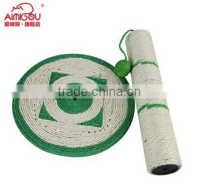 BSCI QQ-pet Factory Hot Cat Scratching Post Green Sisal Cat Tree Toy photo-4