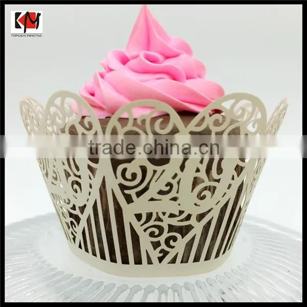 Laser Cut Number Paper Cupcake Wrapper Wholesale photo-2