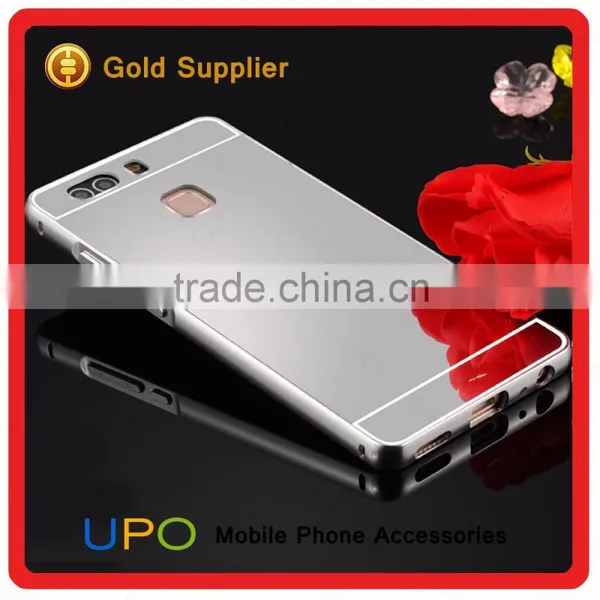 [UPO] High Quality Electroplating Metal Bumper Aluminum Frame Mirror Phone Case Cover for Huawei P9 photo-3