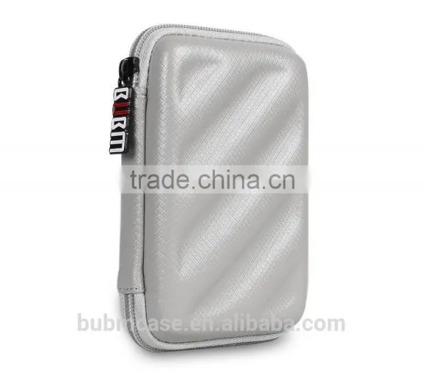 Fashion Bubm PU Silver Mini Digital Storage Bag Usb Headphones Cable Bag Waterproof and it Broke photo-4