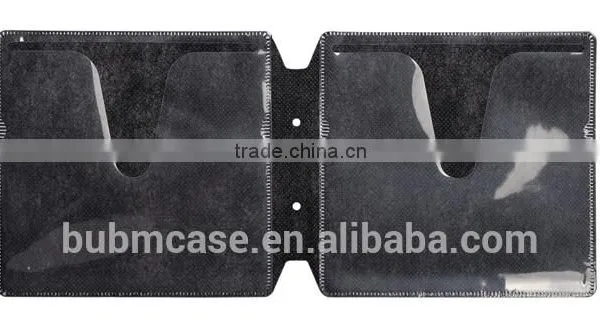 Green BUBM 32 Capacity PU Leather Cover CD Case CD Box DVD Case CD-ROM Holder Car Disc Case photo-6