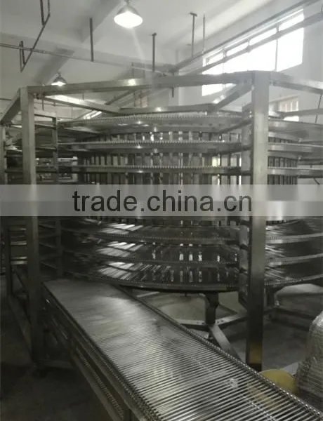 Food Grand Stainless Steel Mash Belt Spiral Cooling Tower Conveyor photo-2