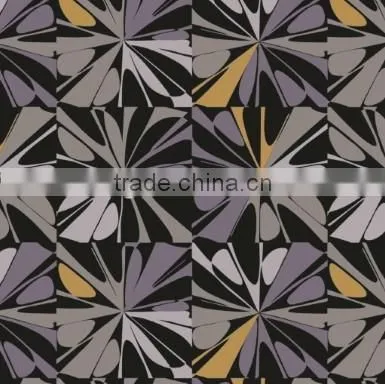 Paining Effect Black and White Flower Wallpaper for Living Room photo-3