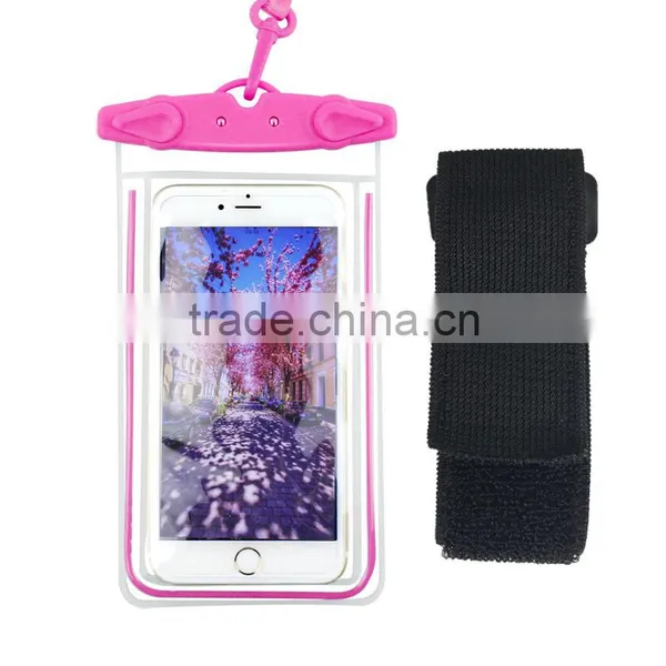 High Quality IPX8 Certified Universal Underwater Mobile Phone Waterproof Bags,Luminous Waterproof Pouch photo-6