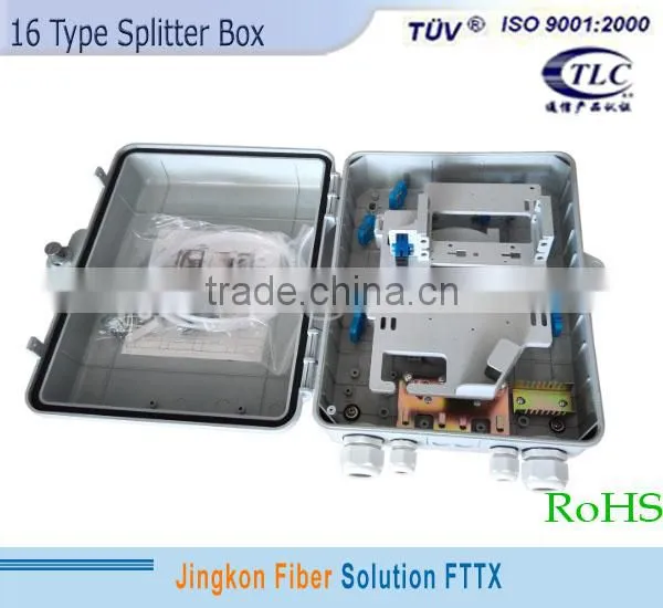 Outdoor 16 Core Fiber Optic PLC Splitter Distribution Box for FTTH photo-2