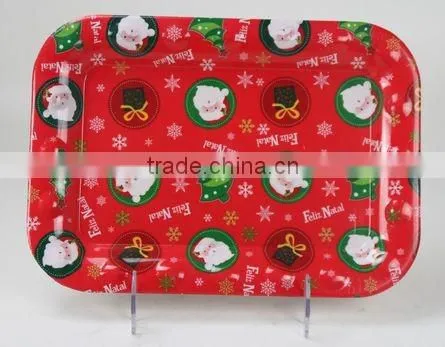 Christmas Plastic Food Palte for Party