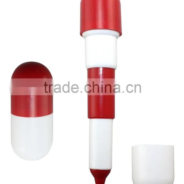 Hotselling Yes Novelty Pill Pen/strenching Plastic Ball Point Pen photo-2