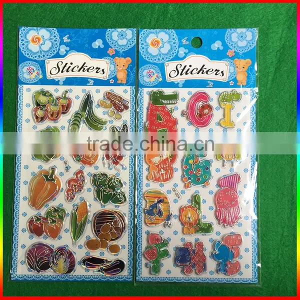 Embossed PVC Stickers Vegetable Design Stickers photo-4