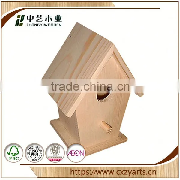 Big Customers Cooperation Good Quality Unique Designed Nestling Cottage Custom New Design Wooden Bird House photo-6