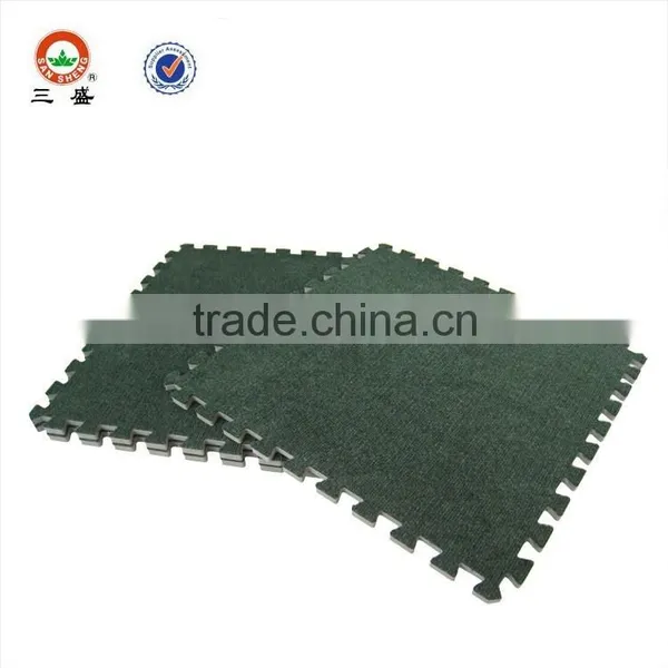 Carpet Top Textiles mats/carpet flooring/carpet top eva floor tiles