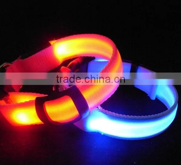 Wholesale LED Luminous Nylon Pet Dog Collar PT208 photo-3