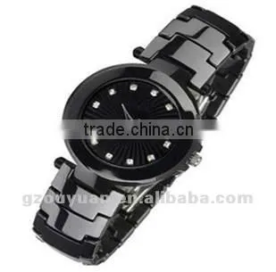 Fashion Wristwatch, Black Ceramic Wristwatch