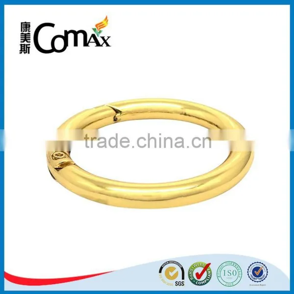 Metal Accessories For Handbag Circle Gold Metal Spring Buckle photo-5