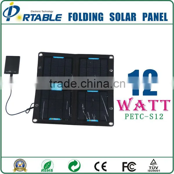 18V/12W High Efficient Foldable Solar Charger Bag
