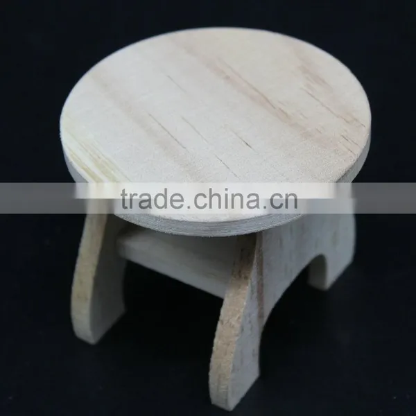 Wooden Chair,pine Wooden Small Chair,round Small Chair photo-3
