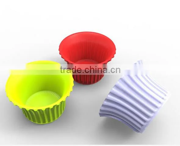 2016 China Factory Heart Shape Silicone Reusable Custom-make Cake Mold