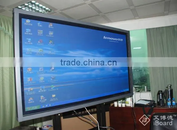 "I-Board 55'inch flat screen digital computer+touch screen to be All-in-one touch monitor for business presentation "
