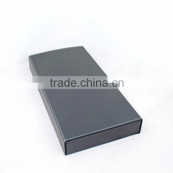 Chinese Factories Wholesale Custom 12 Slot Glasses Box, Leather Black Beautiful Display Box photo-5