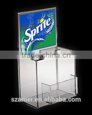 2017 Black Acrylic Ballot Box Wth Lock and Key for Election photo-6