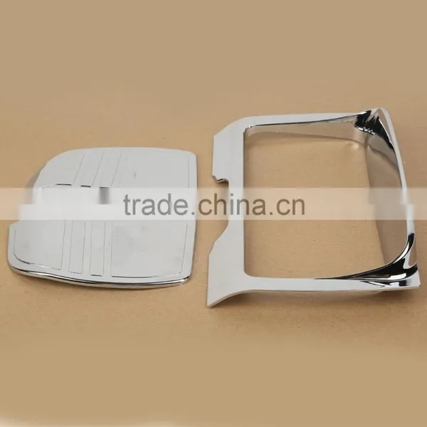 Chrome Tri Line Stereo Trim Cover for Touring Street Glide FLHXS 2014-up photo-2