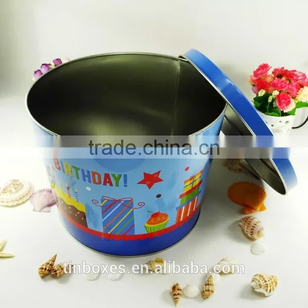 USA Market Standard Size 2 Gallon Holiday Popcorn Buckets With Lid photo-4