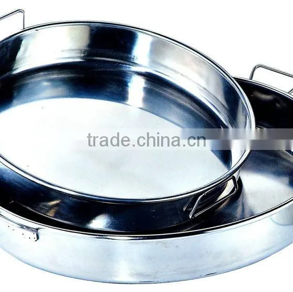 Stainless Steel Round Food Tray,Serving Tray