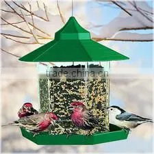 Antique Bird Feeder, Green Net Bird Feeder With Metal Tray photo-2