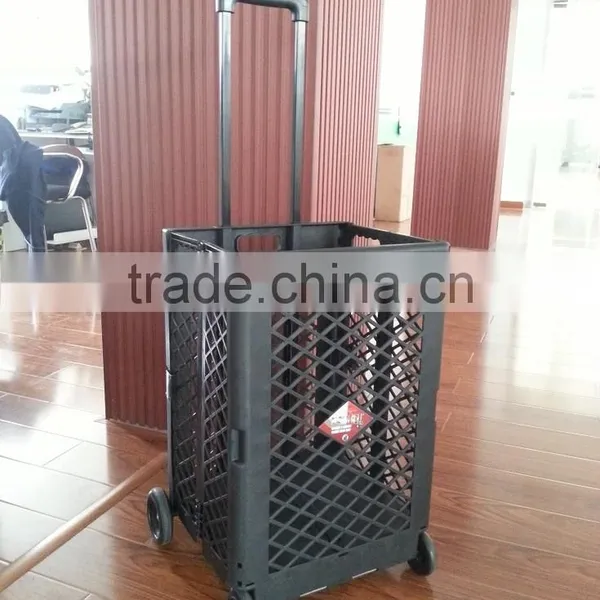 Plastic and Metal Folding Shopping Carts With Wheels Folding Carts photo-4