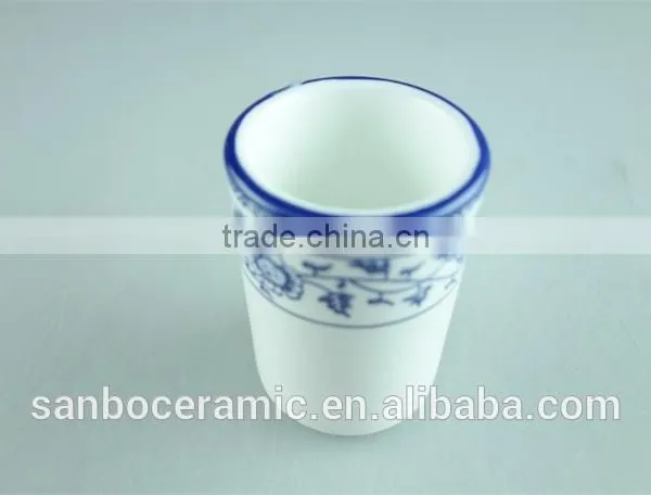 Stock Cheap Blue & White Porcelain Cup, Japanese Restaurant Drinking Cup , Tea Cups photo-2