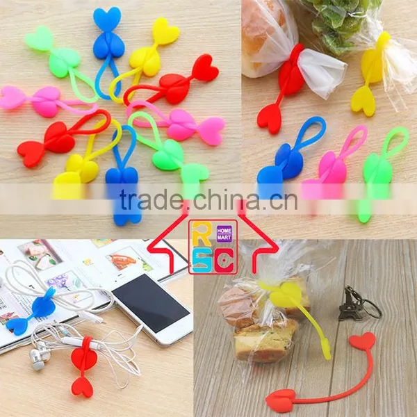 NBRSC Multifunctional Heart Shaped Silicone Food Bag Seal Clip Supplier photo-2