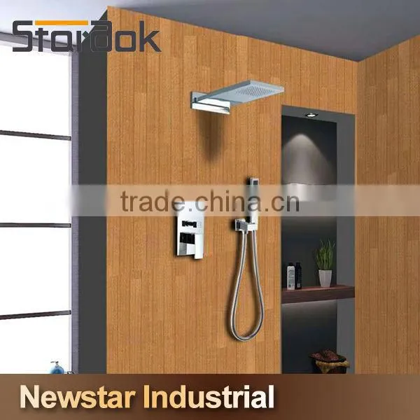 Star.aok Single Lever Chrome Plated Brass Bathroom Shower Faucet photo-2