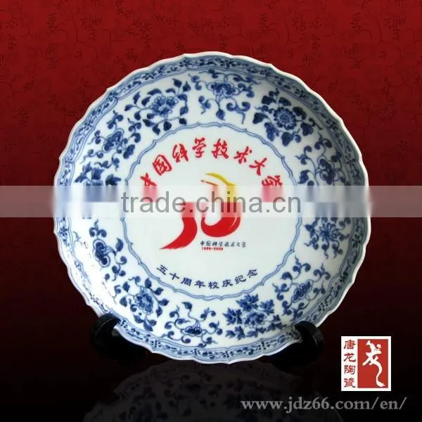 New Year Gift High Quality Handpainted Ceramic Logo Plates for Coca Cola Souvenir photo-3