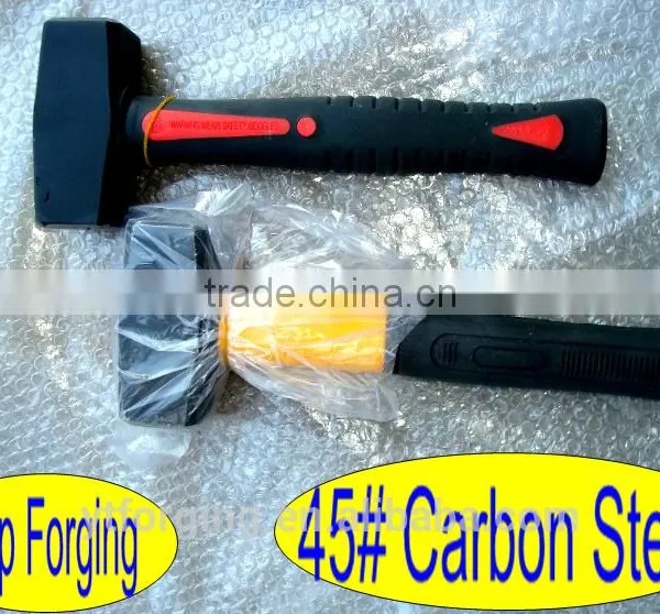 9KG Germany Type Stoning Hammer Fibreglass Handle Export China Hammer Factory