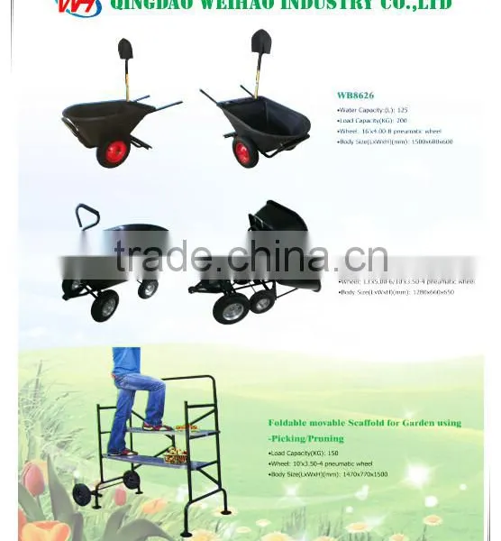Two Wheel Foldable Moving Scaffolding for Garden Using photo-6