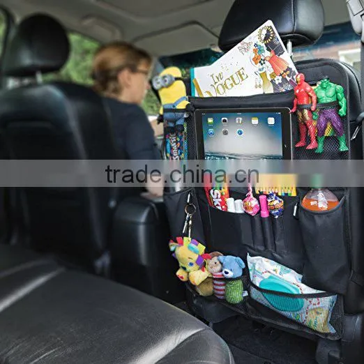 24x19 Inch Car Backseat Organizer With Tablet Holder for Kids and Toddlers photo-3