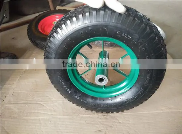 4.00-8 Top Sales High Quality Popular Rubber Coated Wheel photo-3