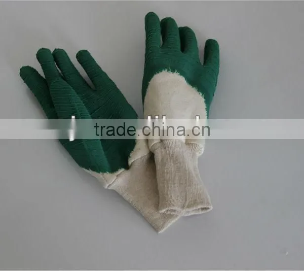 Latex Coated Glove Glass Household Sandy/crinkle Surface Finish Gloves CHINA photo-3