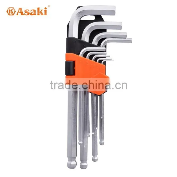 AK-0409 Chrome Steel Hex Key Set photo-2