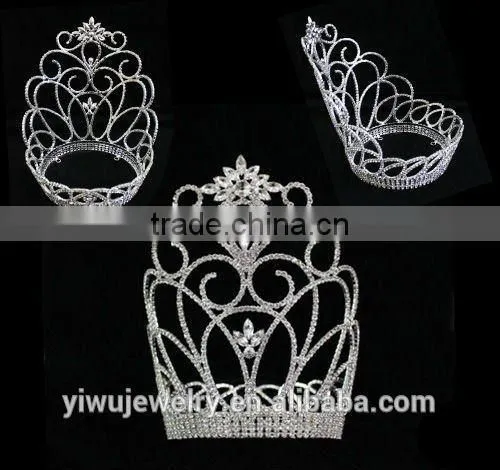 Princess Rhinestone Flower Crown Tiaras H172-172 photo-2