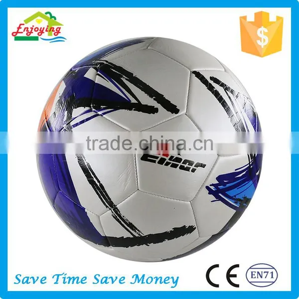 Superior Quality Firmly Regular Size no Stitch Laminated Thermally Bonded Competition Race Tpu Football Soccer Ball photo-5