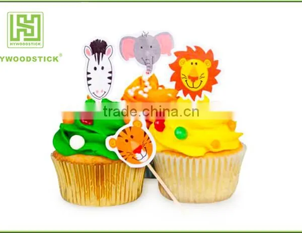 Food Grade Cake Decoration Colorful Toppers Fireworks Party Picks