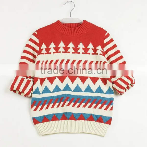 Wholesale Price Stock Children Knitting Sweater Knitwear With Pattern Little Kids Spring Clothings photo-2
