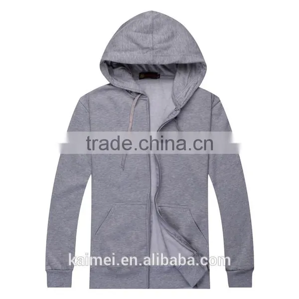 100% Cotton Wholesale New Design Popular Eco-friendly Breathable Anti-wrinkle Cotton Zipper Hoodie photo-3