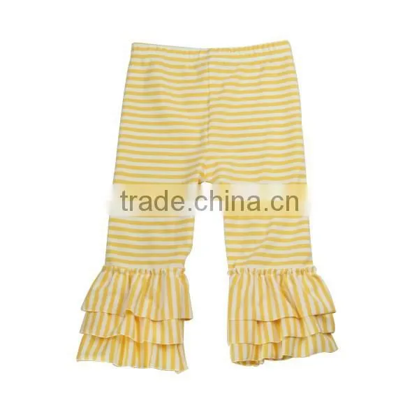 Newest Persnickety Girls Stripe Cotton Pants Kids Toddler Triple Ruffle Leggings photo-4